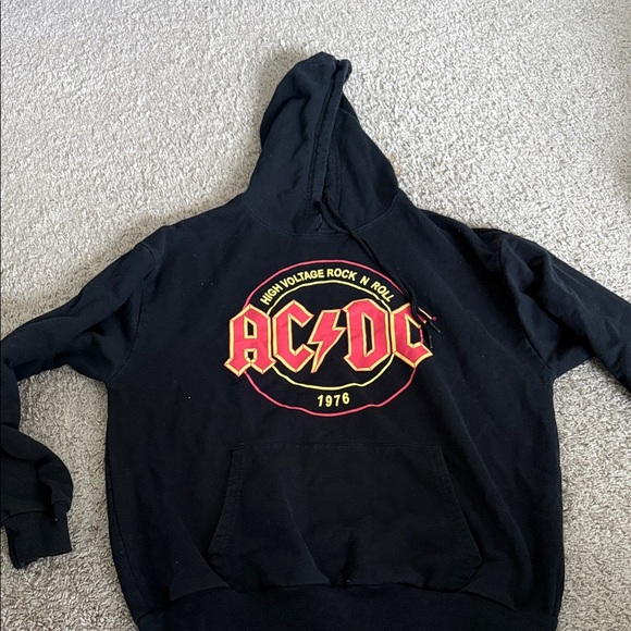 AC/DC Black Hoodie with Red and Yellow Logo - Picture 1 of 4
